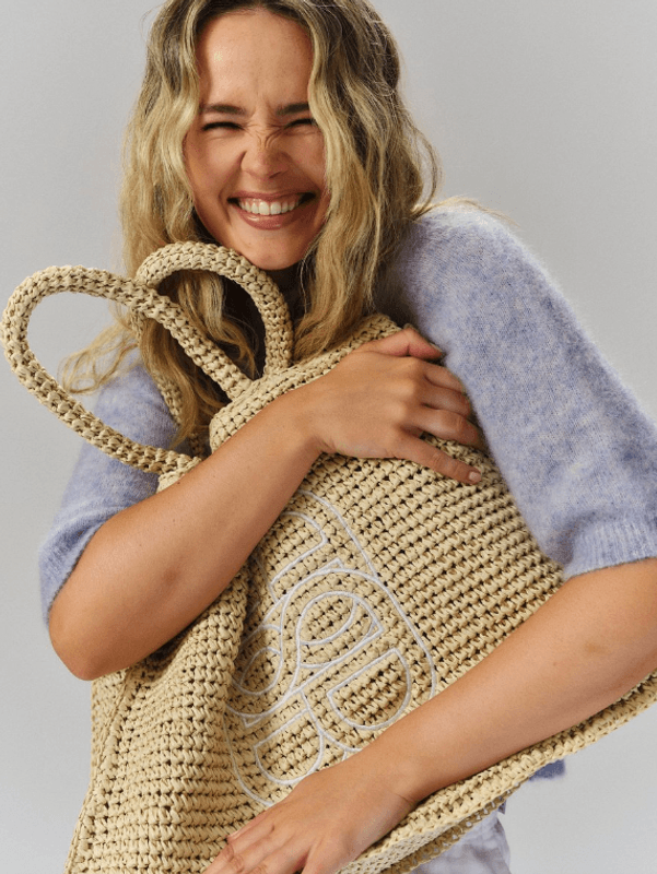Lene Straw Bag Beige/ Ella&il