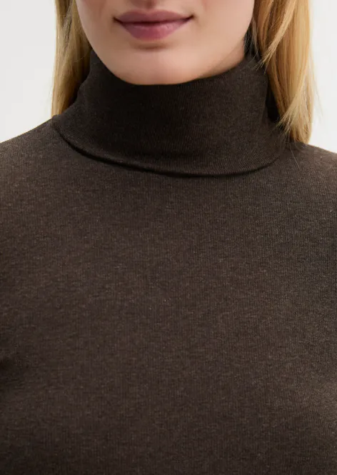 Hovedbilde Marc O`Polo turtleneck longsleeve - Stone Brown ...