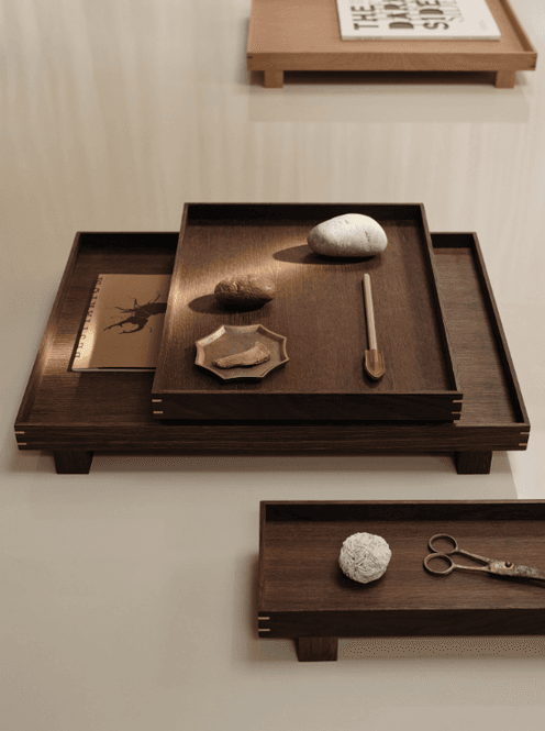Hovedbilde Bon Wooden Tray - Small - Smoked Oak/ Ferm Living