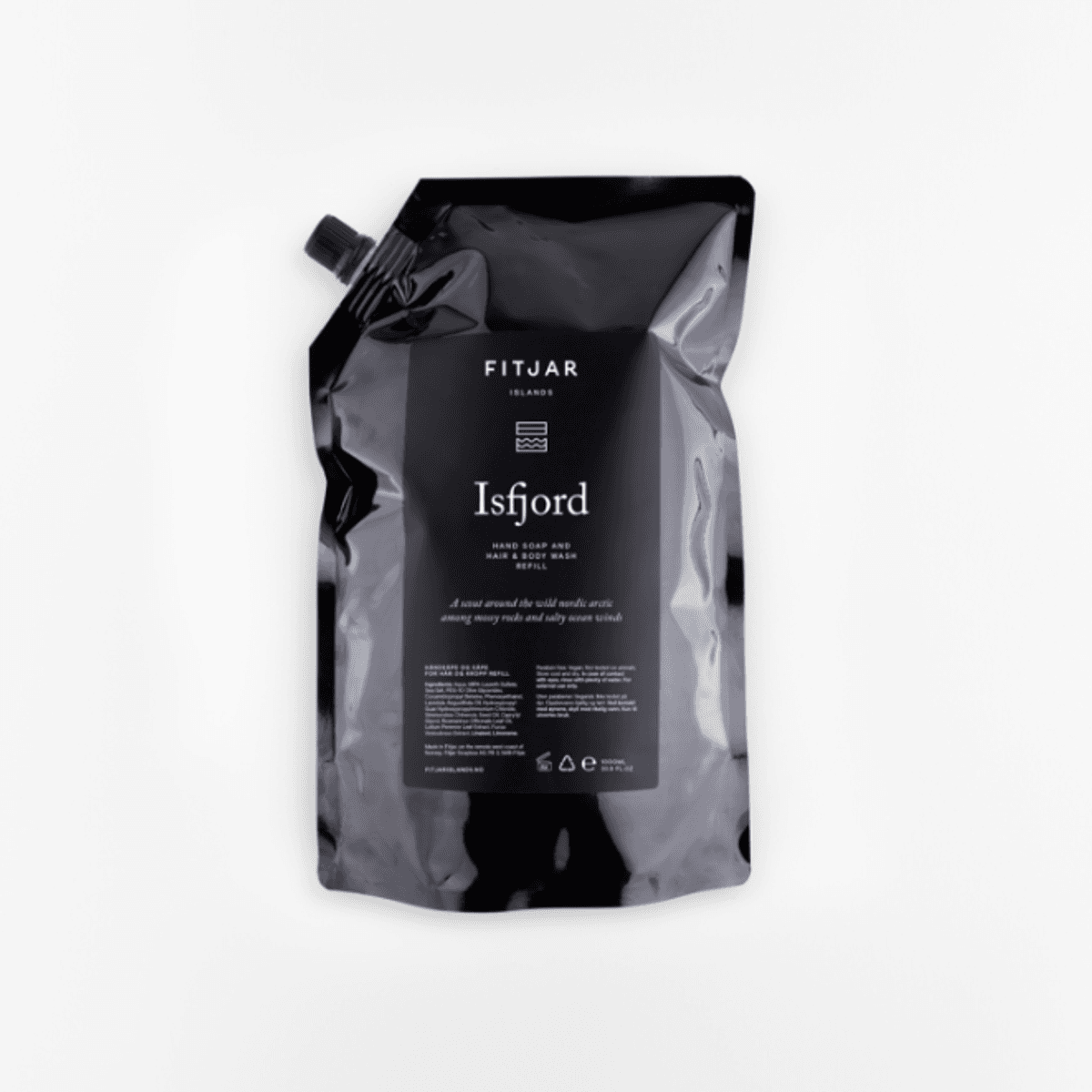 Isfjord hånd- og kroppskrem 1L Refill/ Fitjar Islands