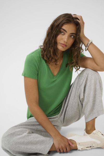 Hovedbilde Culture CUpoppy V-neck T-Shirt - Green