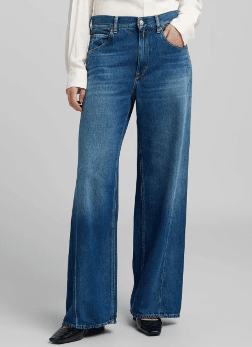 NARJA BAGGY-FIT JEANS MID BLUE/ Replay