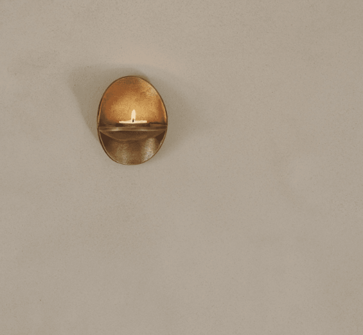 Agapé Wall Tealight Holder - Brass finish/ ferm Living