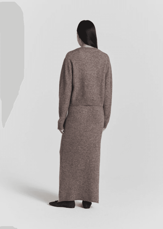 Mora Knitted Skirt Dk Truffle/ Twist & Tango