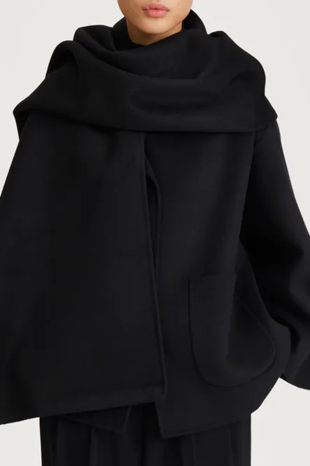 Hovedbilde TECLA SCARF - BLACK/ Stylein