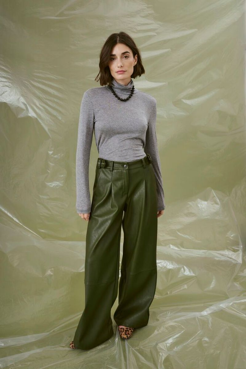 CUlilli PU Pants Green. Culture