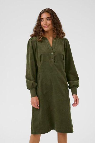 Hovedbilde CUula Rhaena short Kordfløyelkjole Burnt Olive - ...