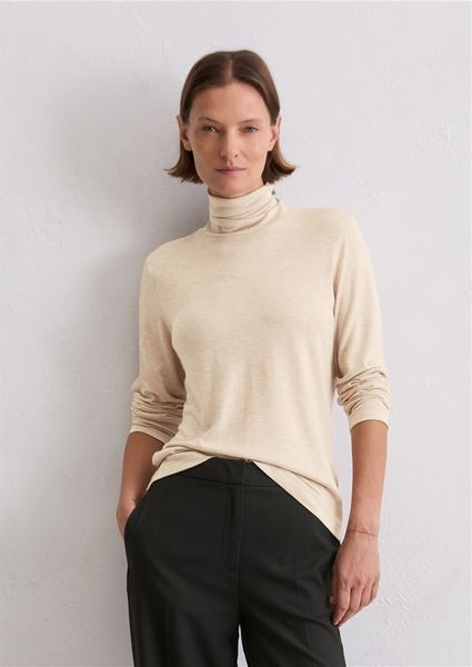 Hovedbilde High neck long sleeve chalky mauve melange/ Marc ...