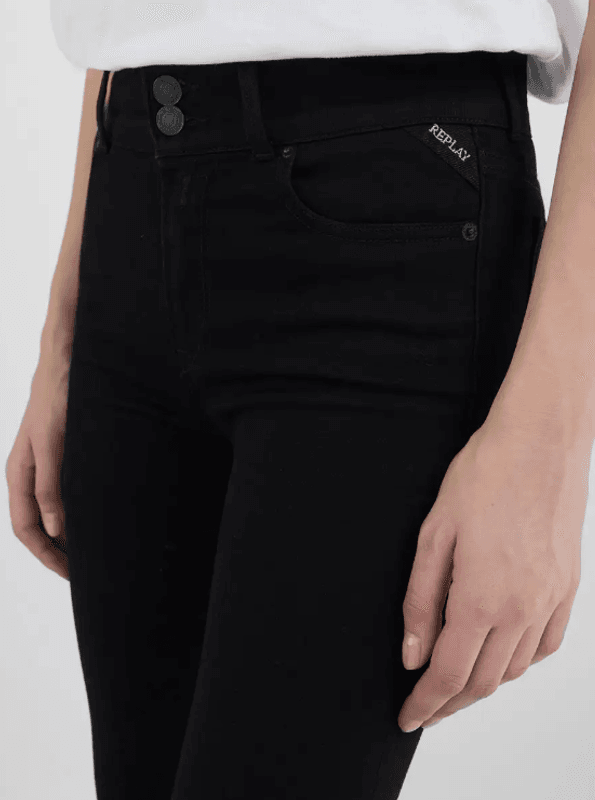 NEWLUZ FLARED-FIT BOOTCUT JEANS BLACK/ Replay