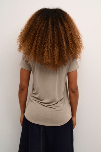 Hovedbilde Culture CUpoppy V-neck T-Shirt - Brown