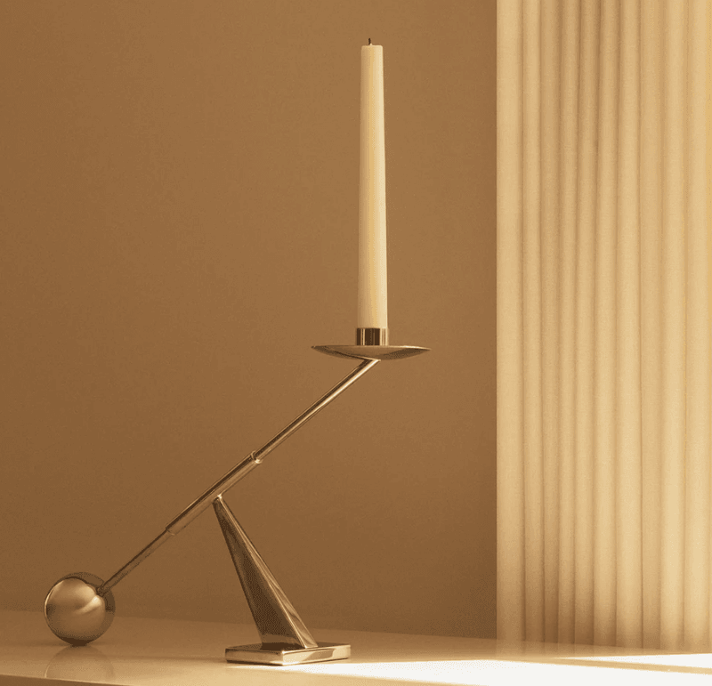 Interconnect Candle Holder w42,5 Stainless Steel AUDO Copenhagen