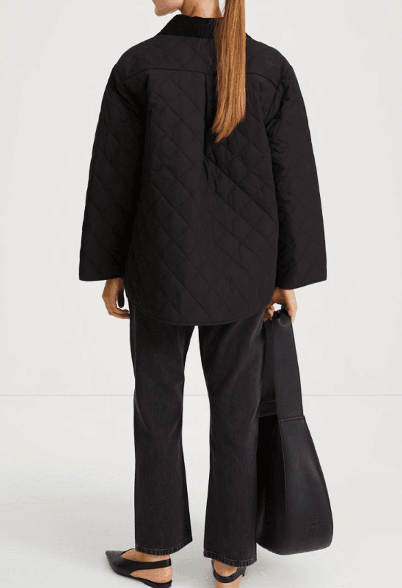 SABRIA QUILTED JACKET - BLACK/ Stylein