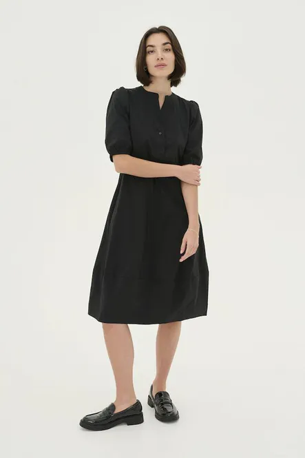 Hovedbilde CUantoinett SS Placket Dress black/ Culture