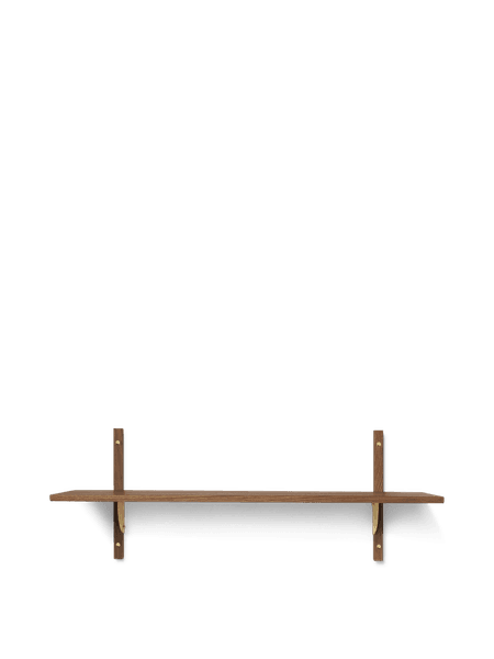 Hovedbilde Sector Shelf Single/Wide - Smoked Oak/Brass