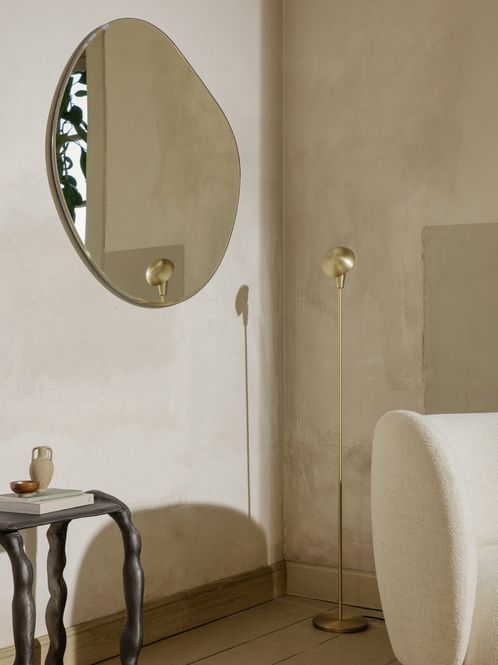 Hovedbilde Pond Mirror - XL - Dark Chrome/ Ferm Living