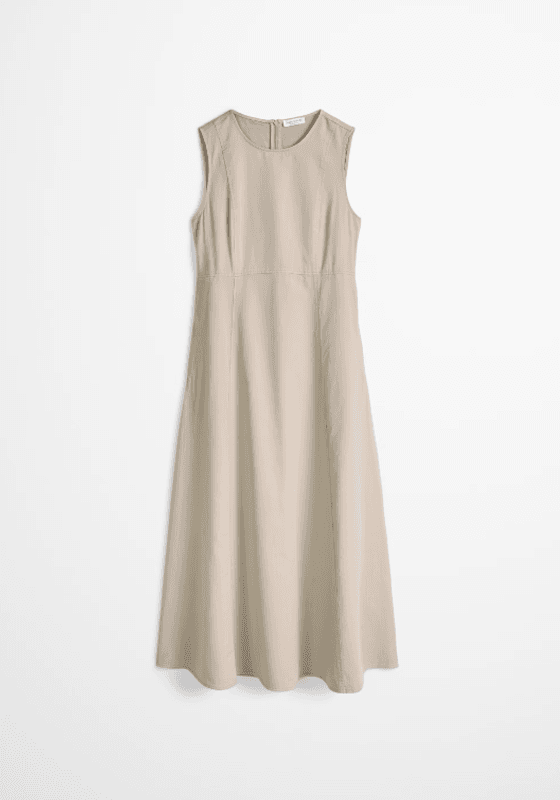 Marc O`Polo Sleeveless dress - Earthy Taupe