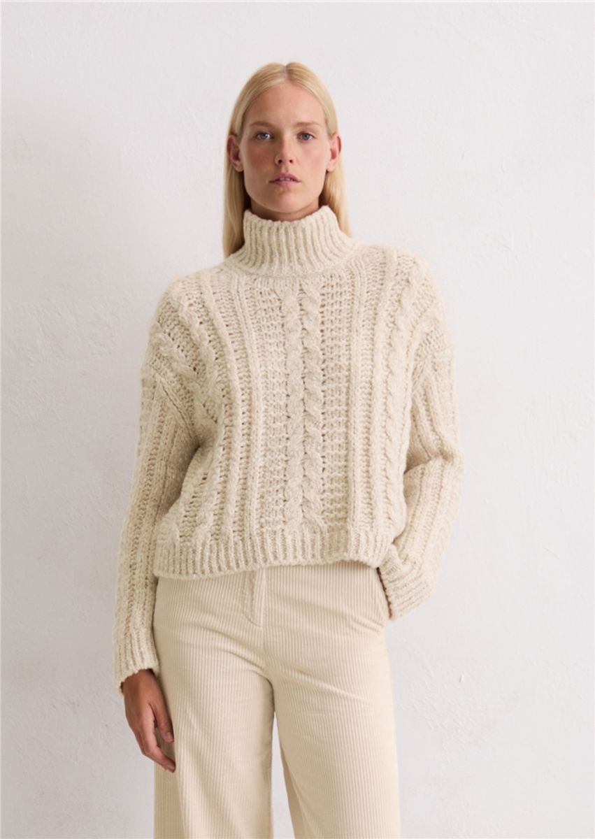 Cable knit oversized sweater/ Marc O`Polo