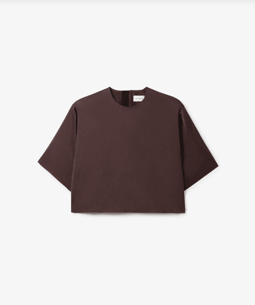 Hovedbilde Woven fluid t-shirt Chocolate Brown/ Dagmar
