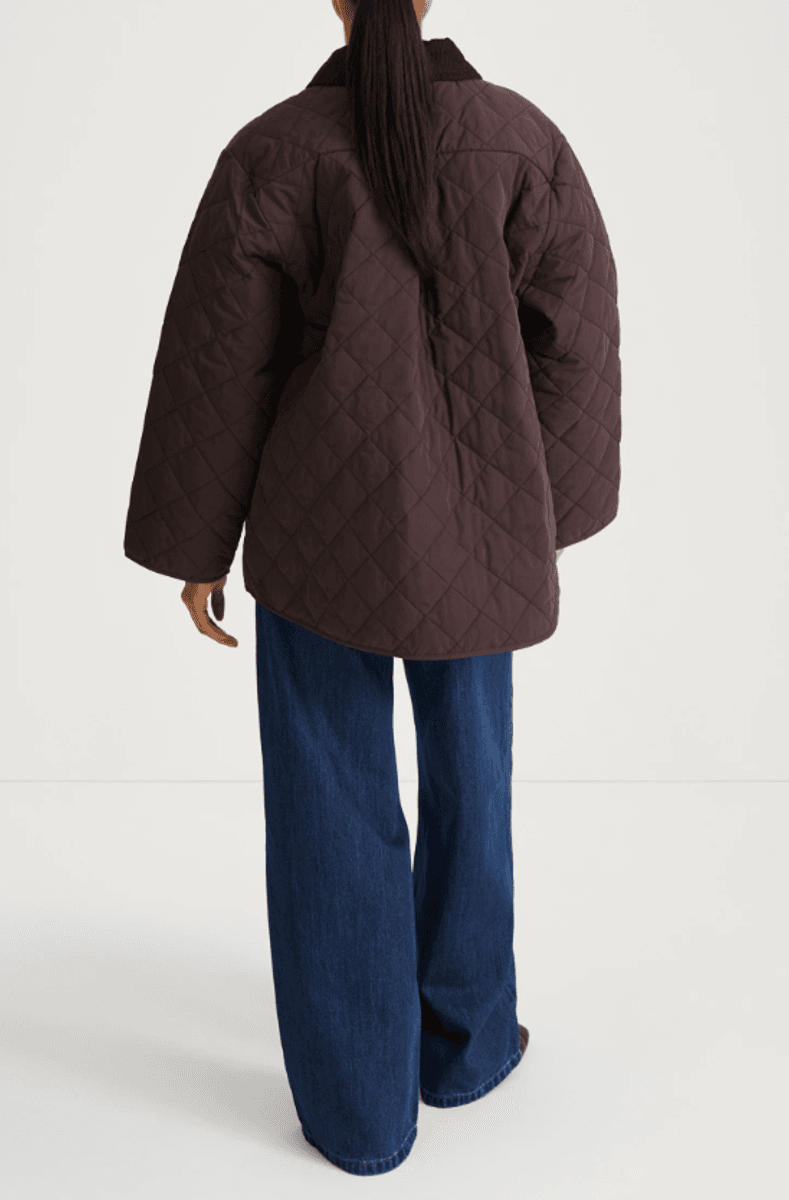 SABRIA QUILTED JACKET - COFFEE/ Stylein