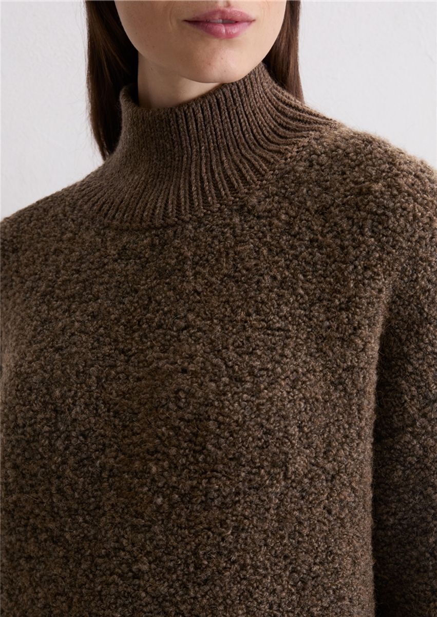 Bouclé sweater brown melange/ Marc O`polo