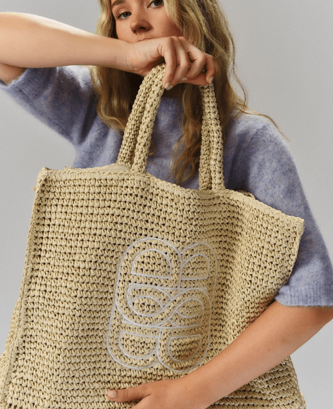 Lene Straw Bag Beige/ Ella&il