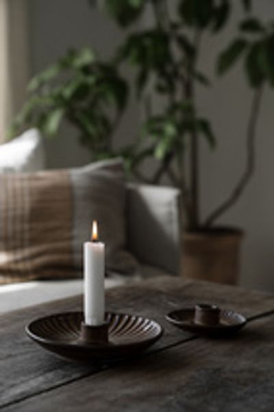 Hovedbilde Ljusstake d10,5 h3,5 svart/ Ernst