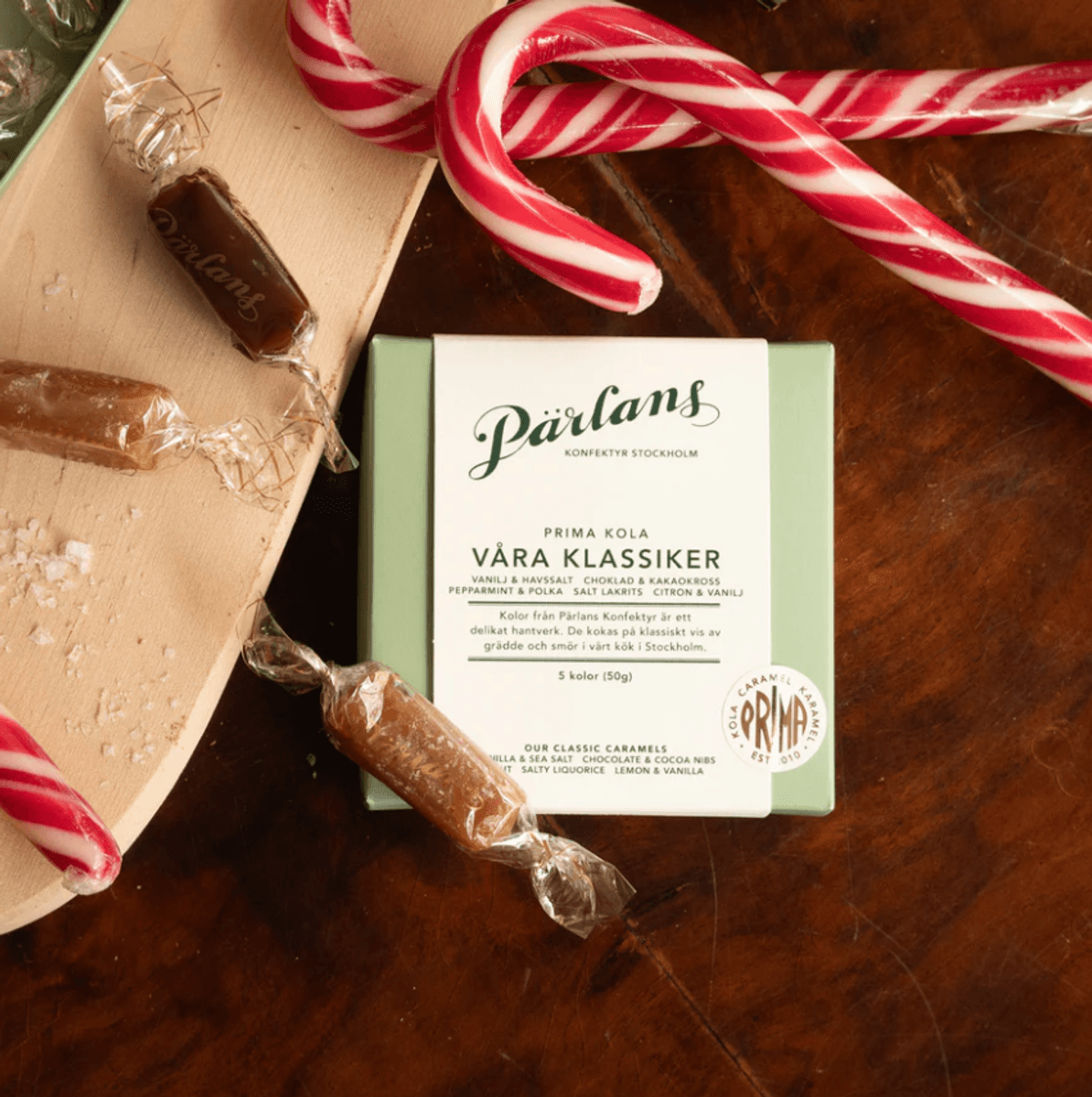  Caramel box of 5 VÅRA KLASSIKER/  Pärlans