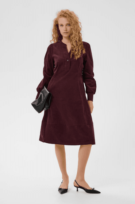 Hovedbilde Culture CUrhaena LS Dress - Winetasting - Red