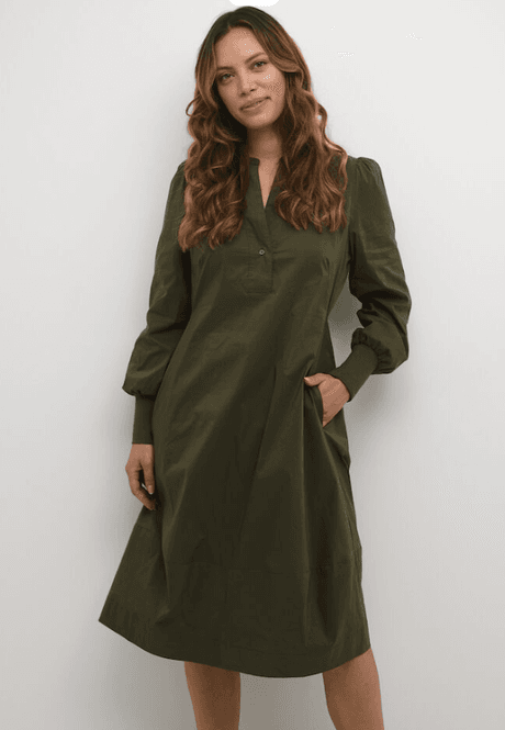 Hovedbilde Culture CUantoinett Rib Dress - Burnt Olive