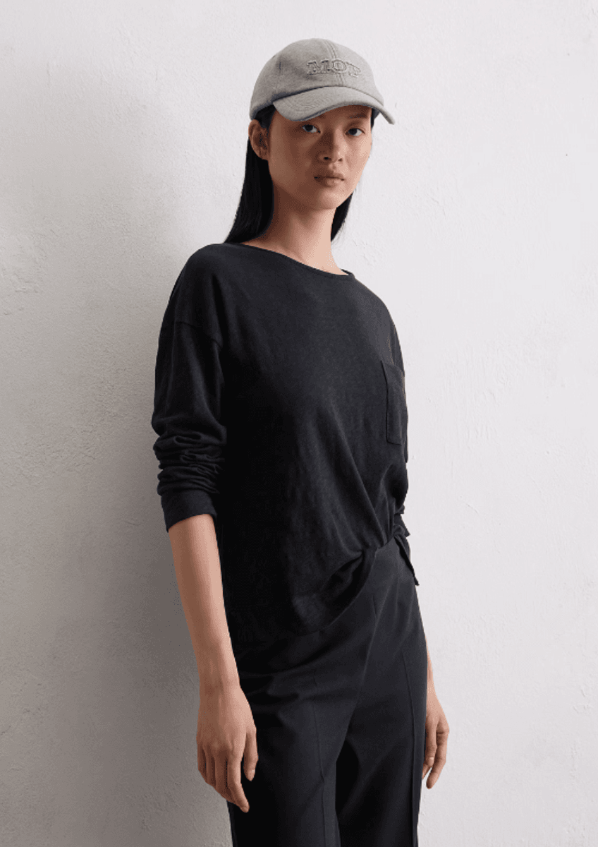 Longsleeve regular deep night blue/ Marc O'Polo