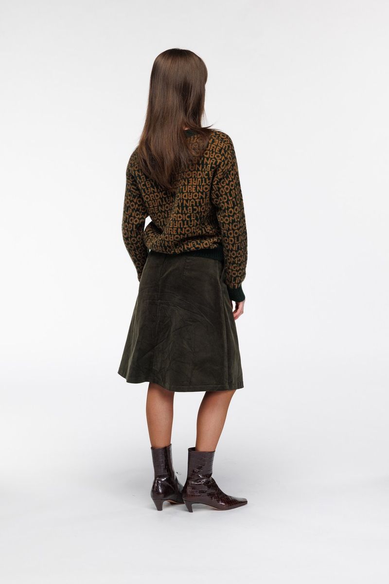 Vibeke skjørt Dyp Skog. Woodling