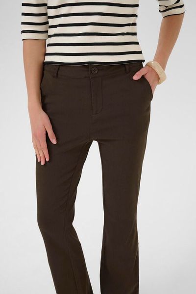 Hovedbilde CUbengtha Long Flare Pants Demitasse - Brown/ ...