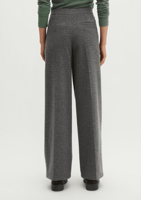 Marc O`Polo Relaxed-Fit Tweed Pants - Dark grey