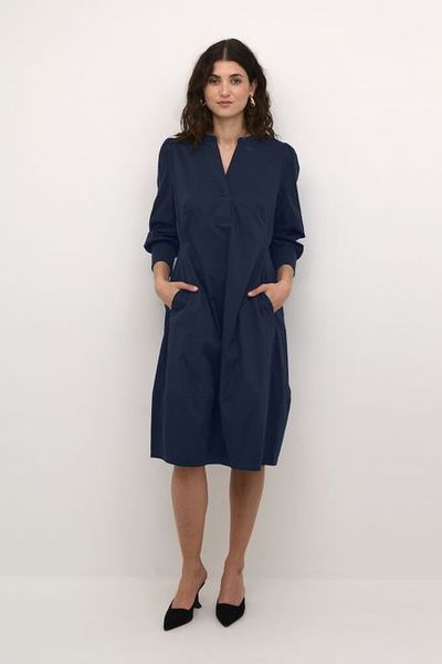 Hovedbilde CUantoinett 3/4 Sleeve Dress Blue Iris/ Culture