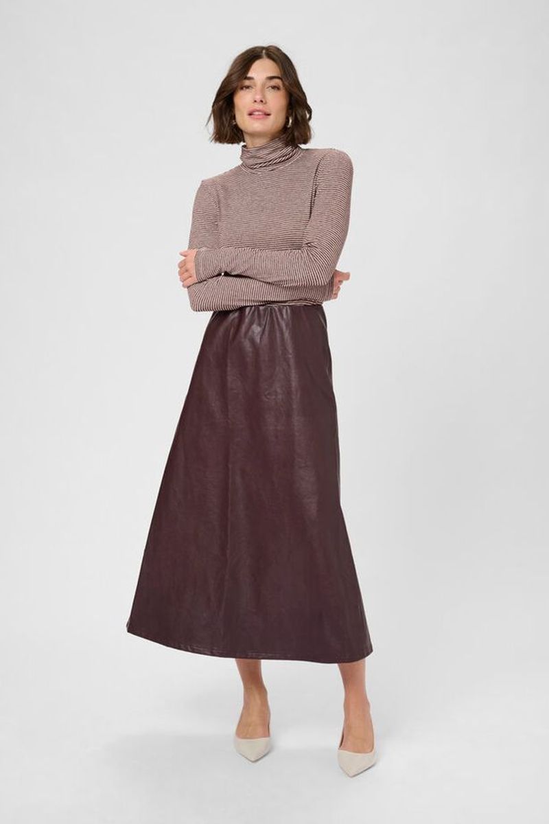 CUalexandra Jersey Rollneck Bordeaux/Whitecap Stripe/ Culture