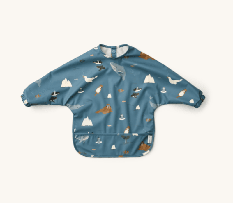 Merle Printed Cape Bib  Arctic Sea / Ocean view/ Liewood