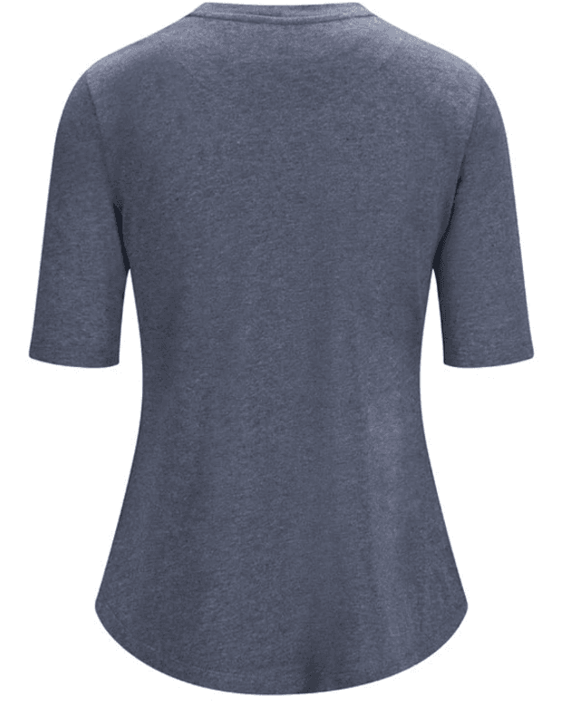 Ella&il Karina Linen Tee - Denim blue