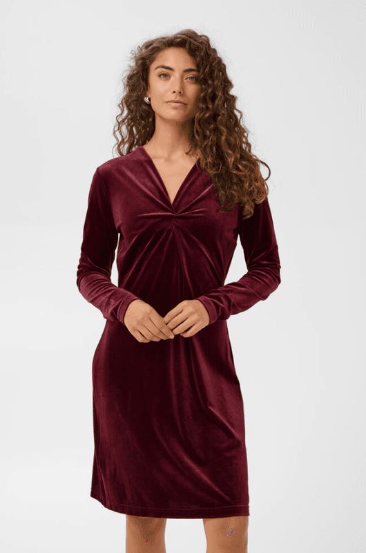 Culture CUavra Zoe Dress - Zinfandel - Red