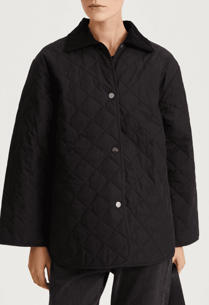 SABRIA QUILTED JACKET - BLACK/ Stylein