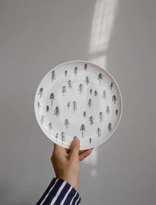 Hovedbilde Tall plate, white/ Fine Little Day