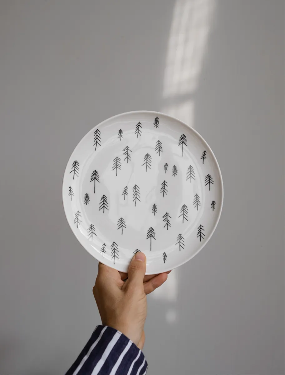 Tall plate, white/ Fine Little Day