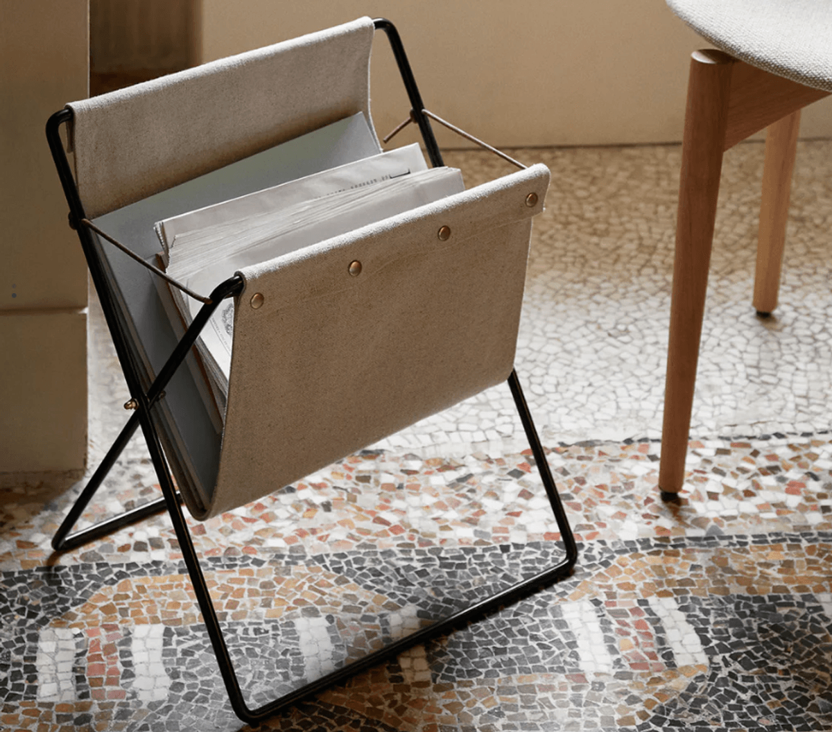 Herman Magazine Stand - Black/ Ferm Living